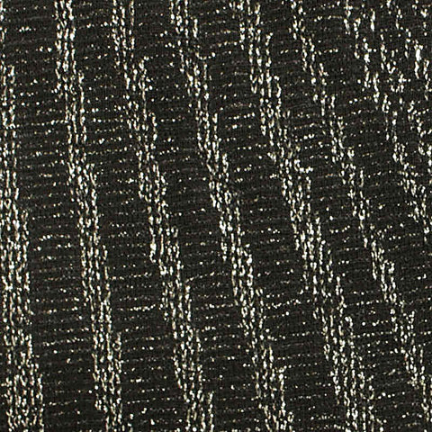 Black Vertical-Stripe Interlock Knit, Polyester, 182 gsm