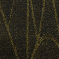 Black Geometric-Line Interlock Knit, Polyester