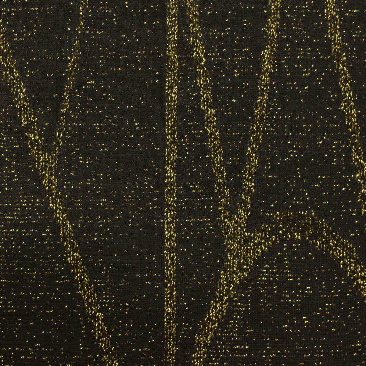 Black Geometric-Line Interlock Knit, Polyester