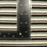 Black Horizontal-Stripe Rib Knit, Poly-Viscose
