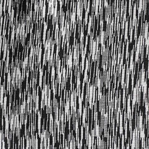 Black Vertical-Dash Rib Knit, Cotton-Tencel Lyocell