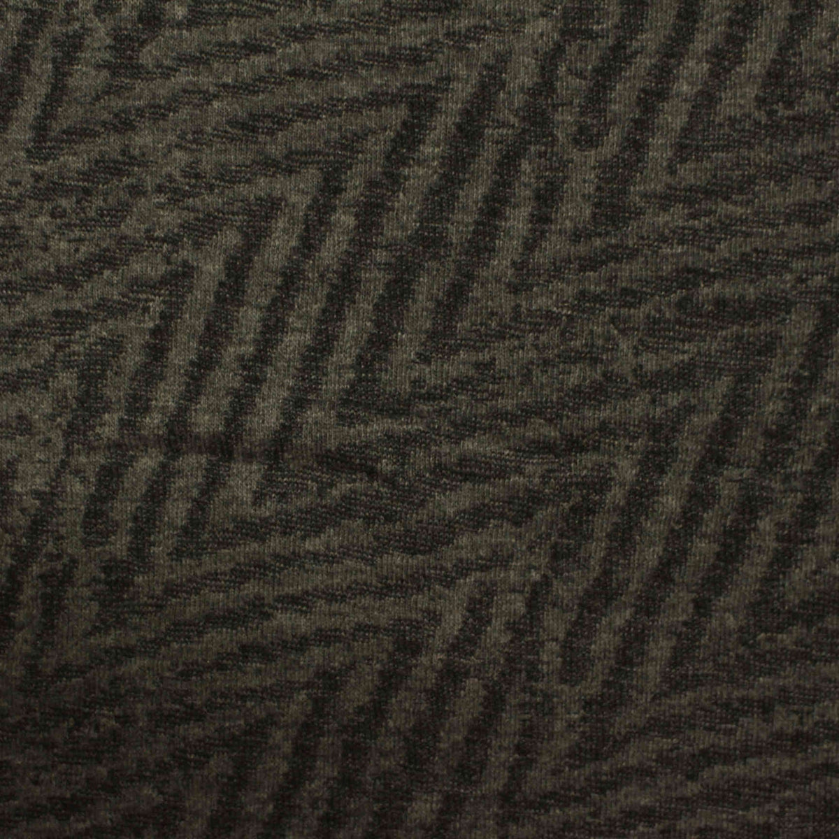 Dark Green Zigzag Jacquard, Polyester