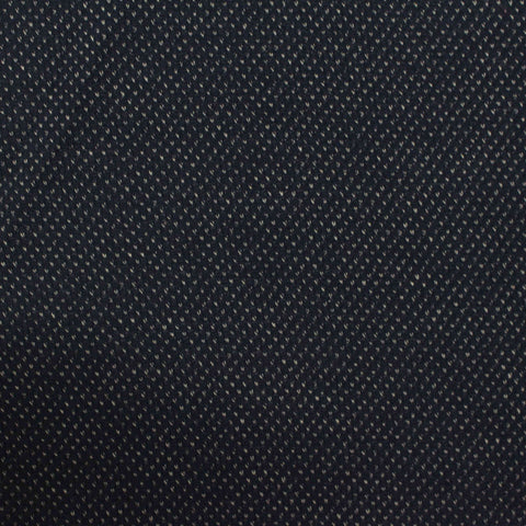 Dark Blue Marl Jacquard, Cotton-Poly