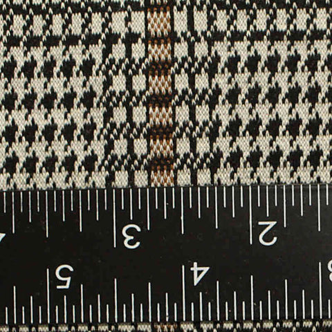 Black Houndstooth Jacquard, Polyester, 265 gsm