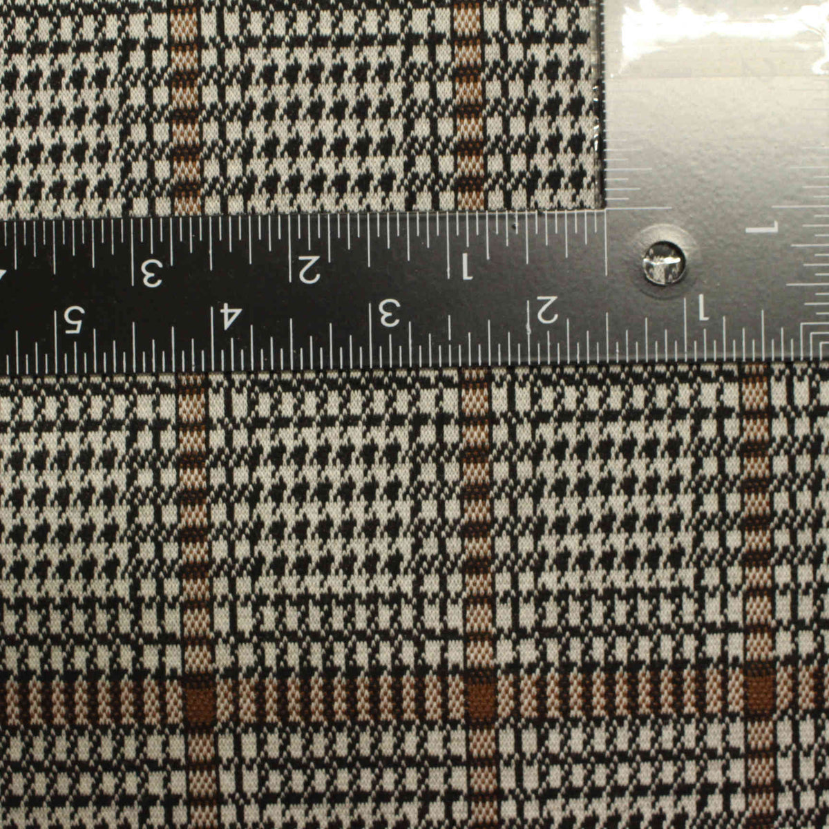 Black Houndstooth Jacquard, Polyester, 265 gsm