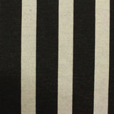 Black Vertical-Stripe Jacquard, Poly-Viscose