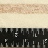Light Brown Horizontal-Stripe Chunky Knit, Viscose-Poly — texture