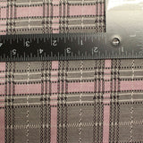 Pink Plaid Jacquard, Polyester