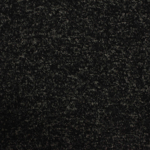 Black Marl Chunky Knit, Viscose-Poly, 260 gsm