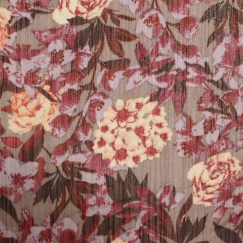 Cream Bold-Floral Woven, Polyester