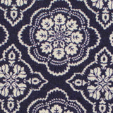 White Floral Jacquard, Modal-Cotton — texture