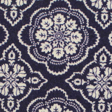 White Floral Jacquard, Modal-Cotton