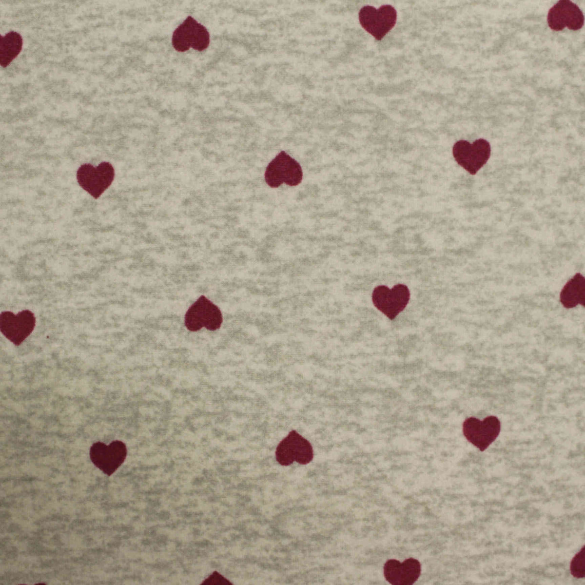 Dark Red Hearts Knit, Polyester