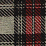 Red Plaid Ponte Knit, Polyester — texture