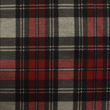 Red Plaid Ponte Knit, Polyester