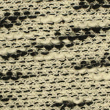 Black Abstract Chunky Knit, Cotton-Poly — texture
