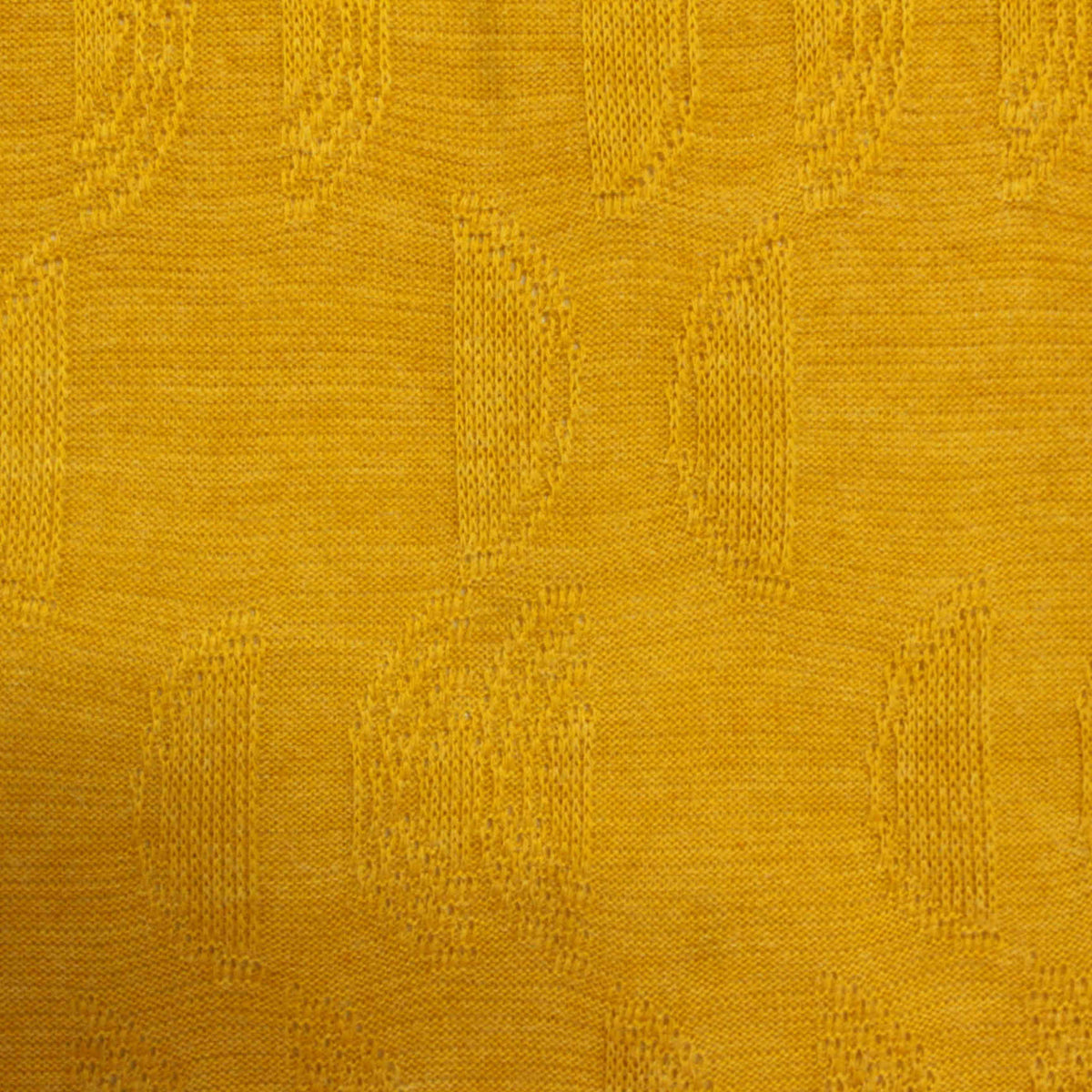 Yellow Tone-on-Tone Rib Knit, Poly-Viscose