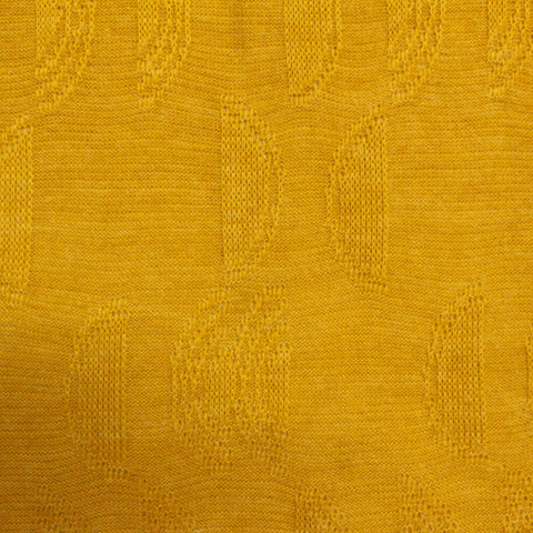 Yellow Tone-on-Tone Rib Knit, Poly-Viscose
