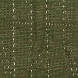 Dark Green Grid Pointelle Knit, Viscose-Nylon — texture