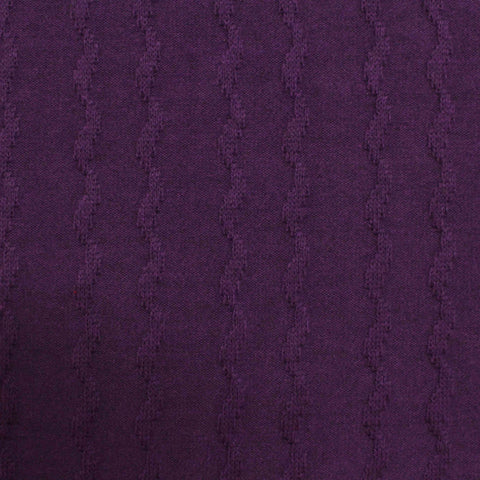 Purple Tone-on-Tone Pointelle Knit, Viscose-Acrylic