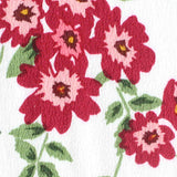 Red Floral Woven, Viscose — texture