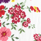 Red Floral Woven, Viscose