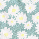 White Daisies Jacquard, Viscose — texture