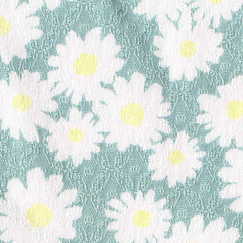 White Daisies Jacquard, Viscose