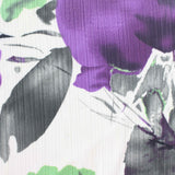 Purple Floral Satin, Polyester