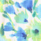 Blue Floral Woven, Viscose-Poly — texture