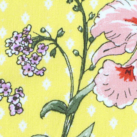 Pink Floral Woven, Viscose, 124 gsm