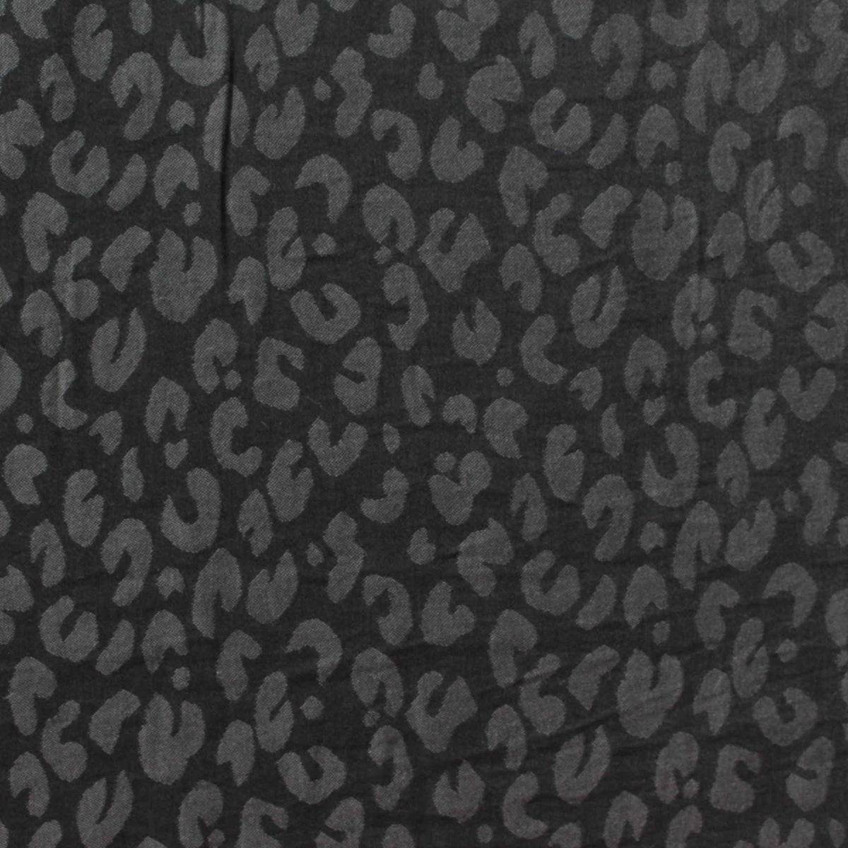Dark Grey Leopard Jacquard, Polyester