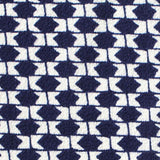 Navy Geometric Chiffon, Polyester — texture