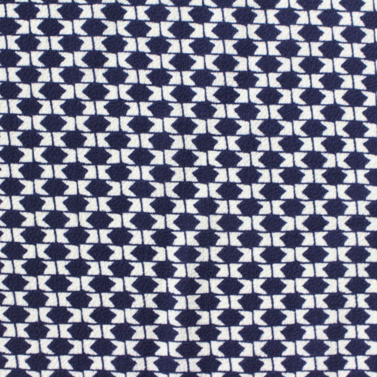 Navy Geometric Chiffon, Polyester