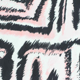 Black Animal Print Chiffon, Polyester