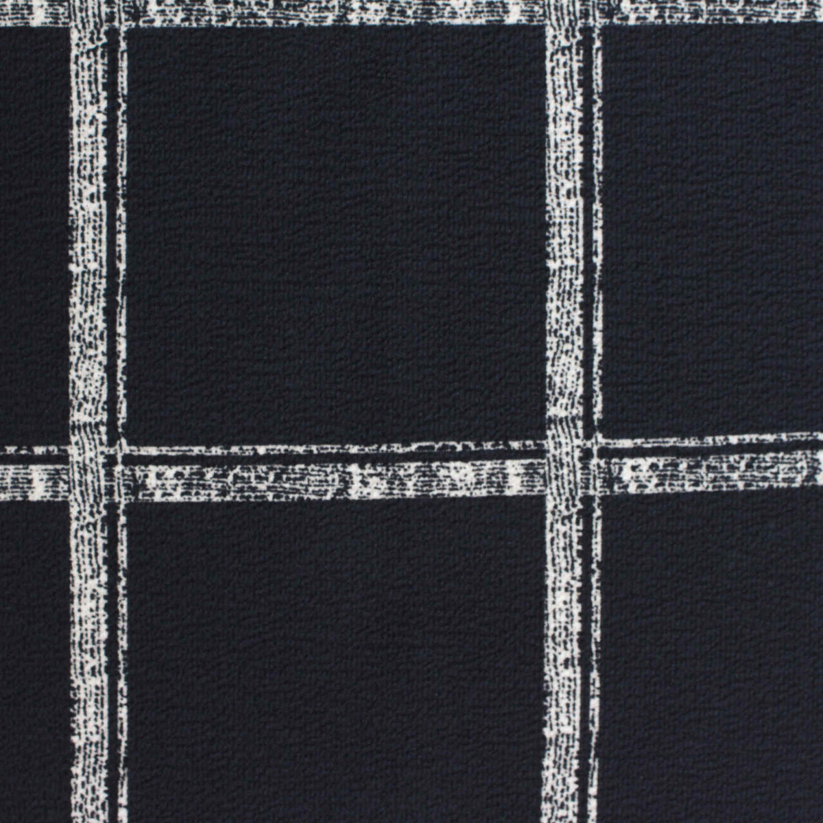 Black Check Chiffon, Polyester
