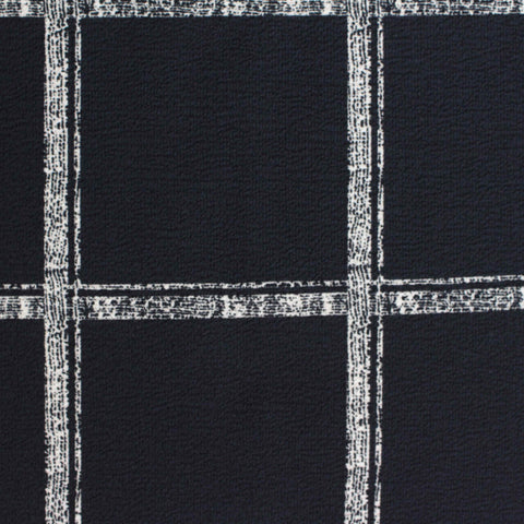 Black Check Chiffon, Polyester