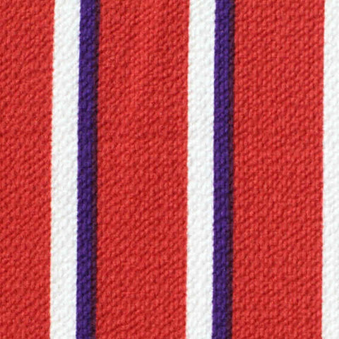 Red Vertical-Stripe Chiffon, Polyester, 121 gsm, 145 cm