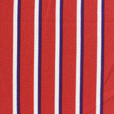 Red Vertical-Stripe Chiffon, Polyester