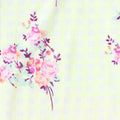 Pink Floral Chiffon, Polyester, 107 gsm