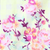 Pink Floral Chiffon, Polyester — texture