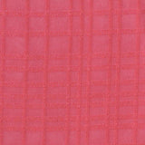 Coral Tone-on-Tone Grid Chiffon, Polyester — texture