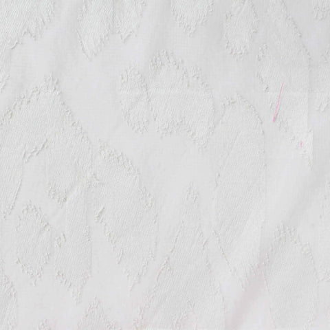 White Leaf Jacquard, Polyester, 79 gsm