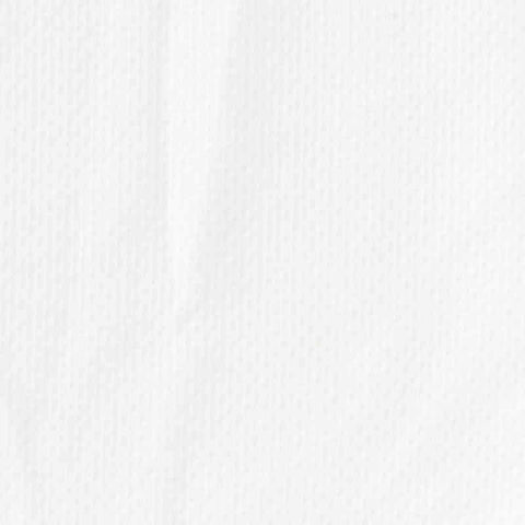 Jacquard 100% Polyester Woven Fabric, 68 gsm, 145 cm — White