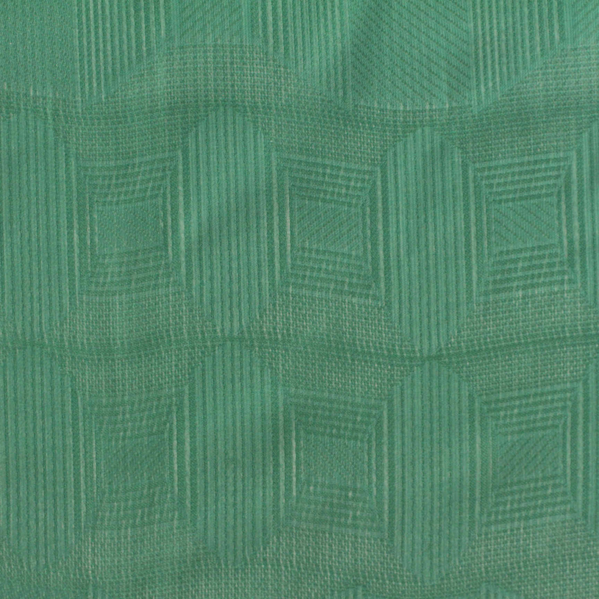 Green Geometric-Square Jacquard, Polyester