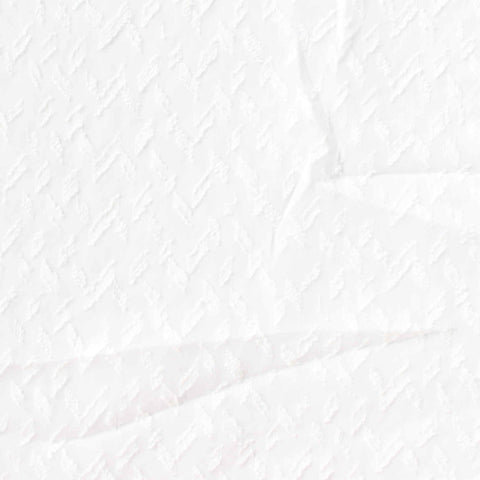 White Small-Chevron Chiffon, Polyester