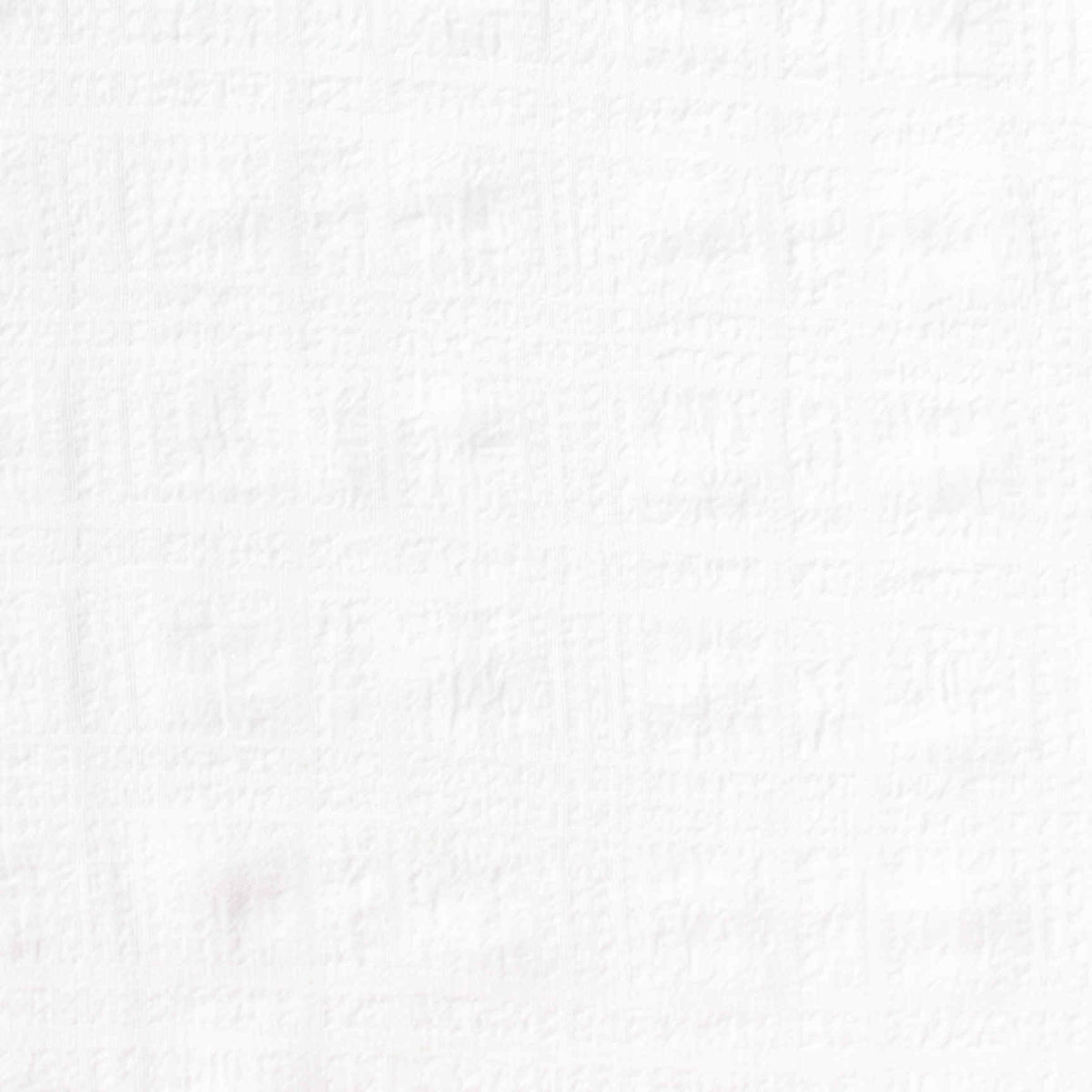 White Geometric-Grid Seersucker, Polyester