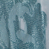 Blue Floral Chiffon, Polyester — texture