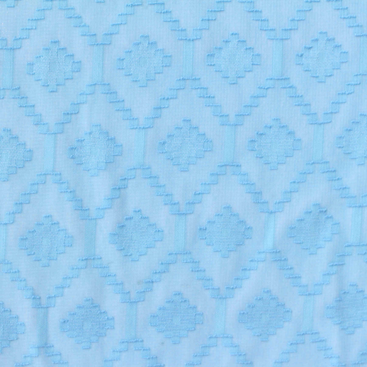 Light Blue Diamond Chiffon, Polyester