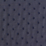 Navy Tone-on-Tone Dot Woven, Polyester